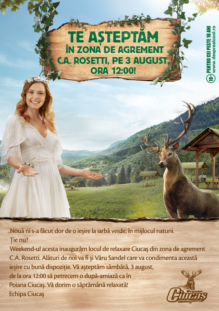 Invitatie inaugurare zona picnic Ciucas C A Rosetti