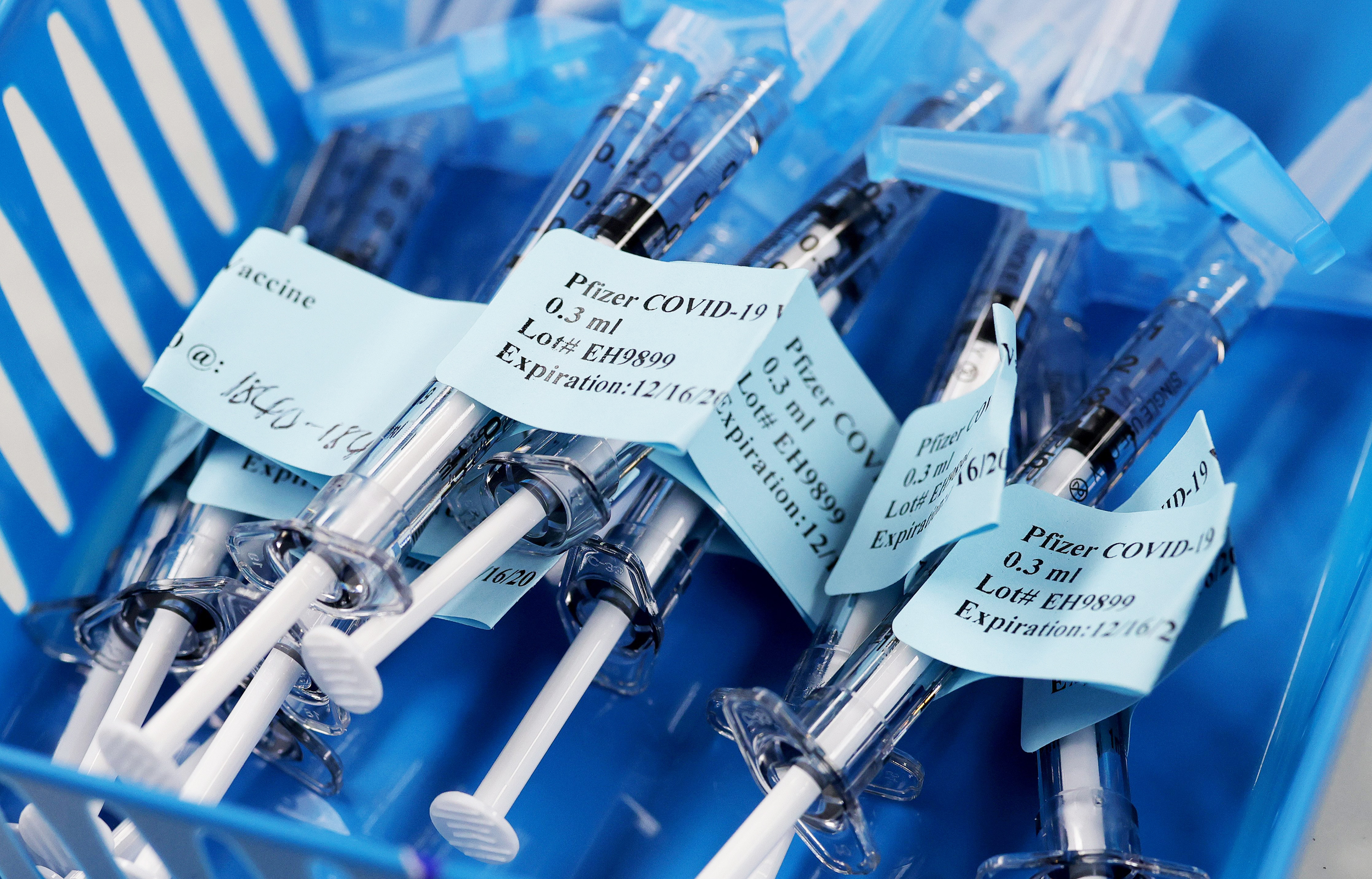 Image: Virginia Hospital Center In Arlington Begins Vaccinating Its Frontline Healthcare Workers With Covid Vaccine
